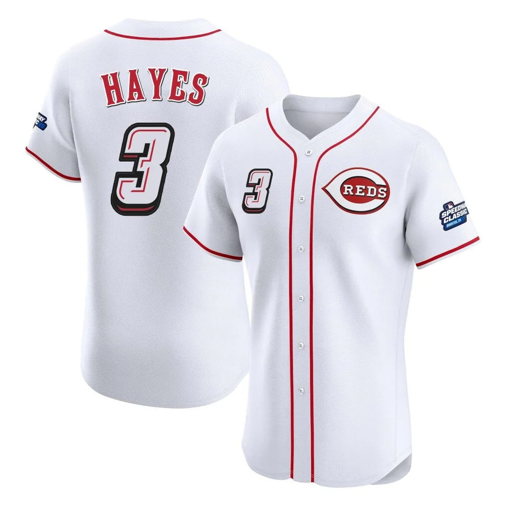 BIPIHUC C.Reds #3 Ke'Bryan Hayes Player White Speedway Classic Limited Elite Home Stitched Jerseys