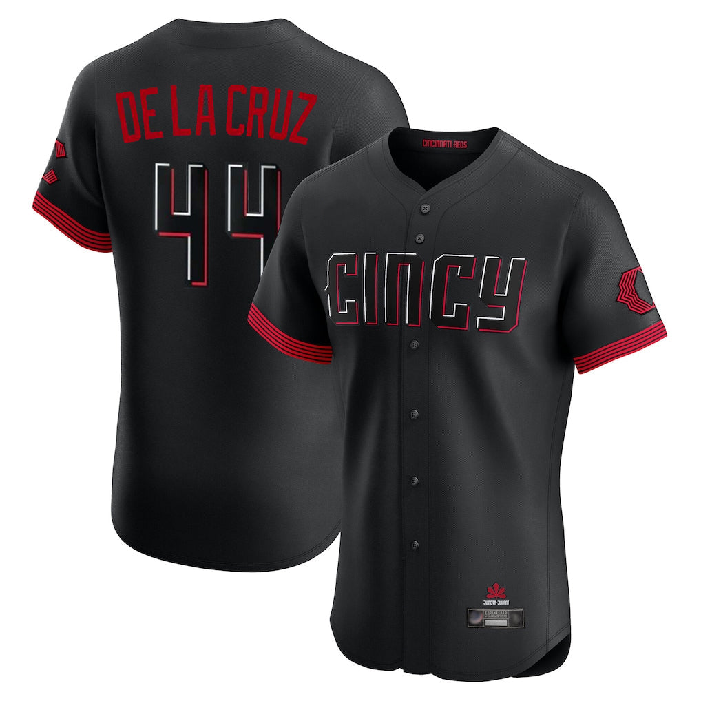 BIPIHUC C.Reds #44 Elly De La Cruz Player Black City Connect Limited Elite Home Stitched Jerseys