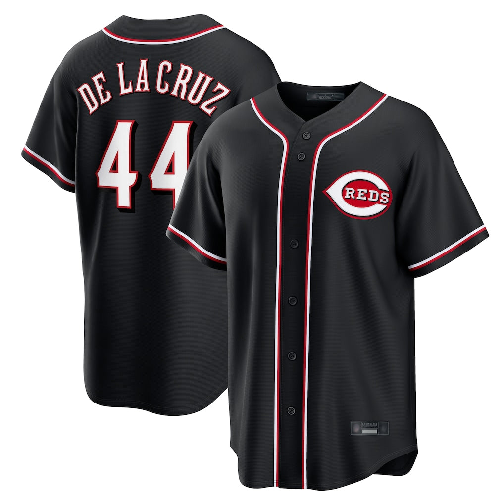 BIPIHUC C.Reds #44 Elly De La Cruz Player Black Fashion Out Home Game Stitched Jerseys