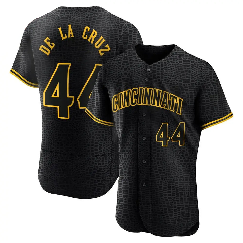 BIPIHUC C.Reds #44 Elly De La Cruz Player Black Snake Skin City Limited Elite Home Stitched Jerseys