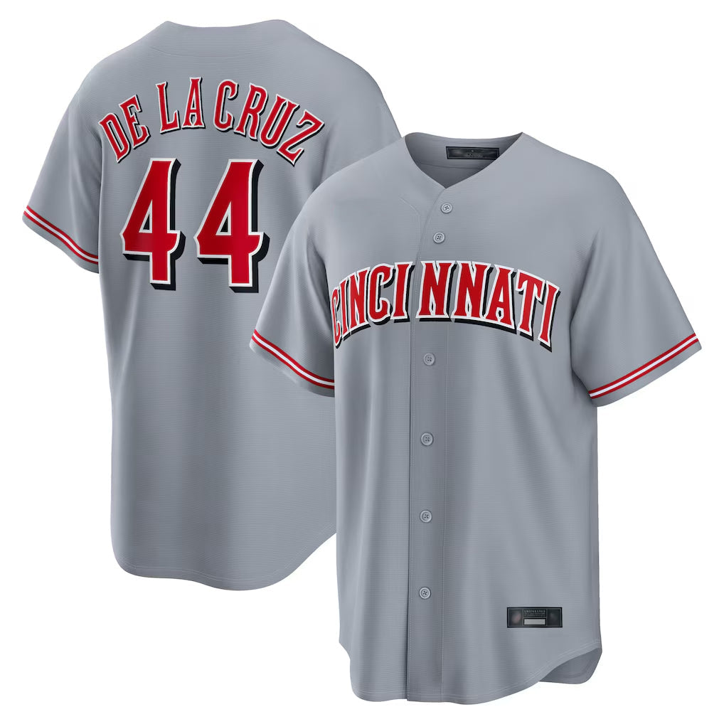 BIPIHUC C.Reds #44 Elly De La Cruz Player Gray Home Game Stitched Jerseys