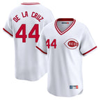 BIPIHUC C.Reds #44 Elly De La Cruz Player White Cooperstown Collection Limited Stitched Jerseys