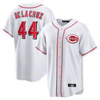 BIPIHUC C.Reds #44 Elly De La Cruz Player White Game Home Stitched Jerseys