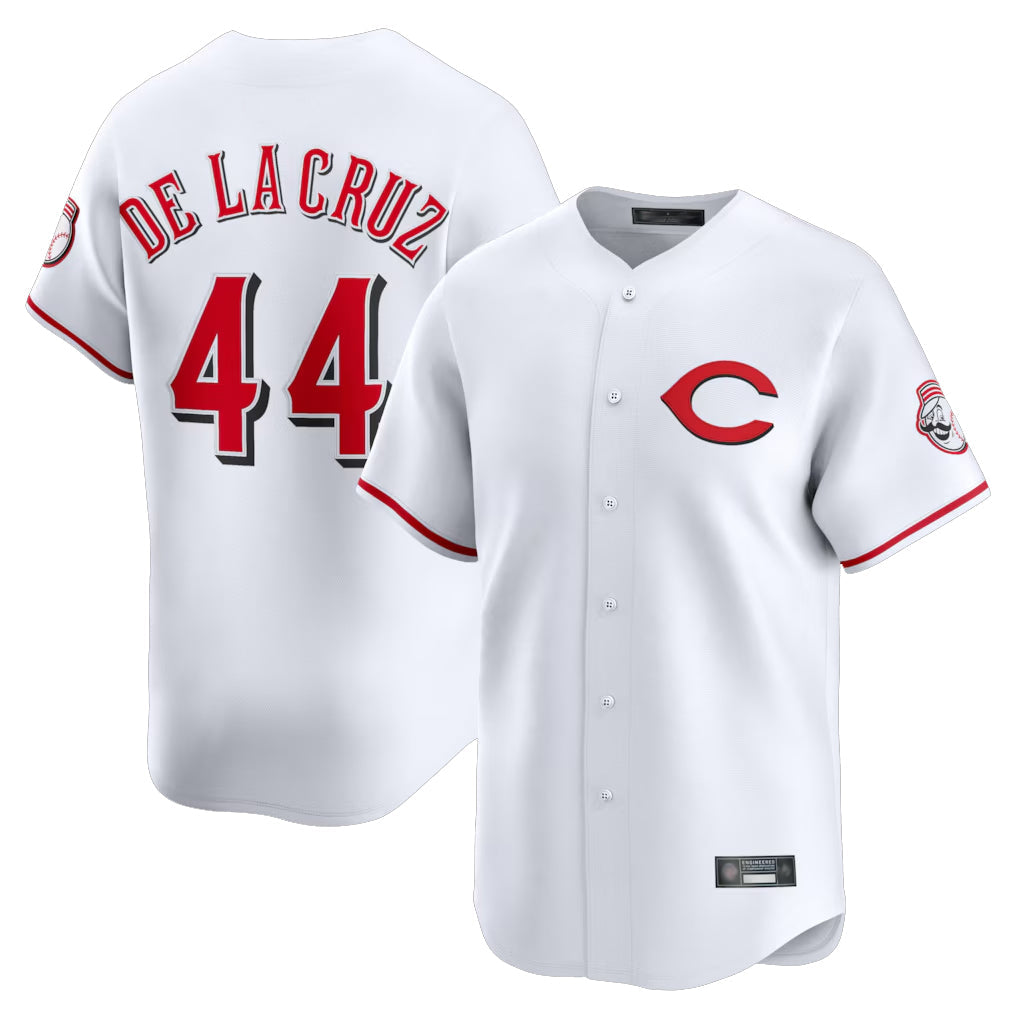 BIPIHUC C.Reds #44 Elly De La Cruz Player White Limited Home Stitched Jerseys