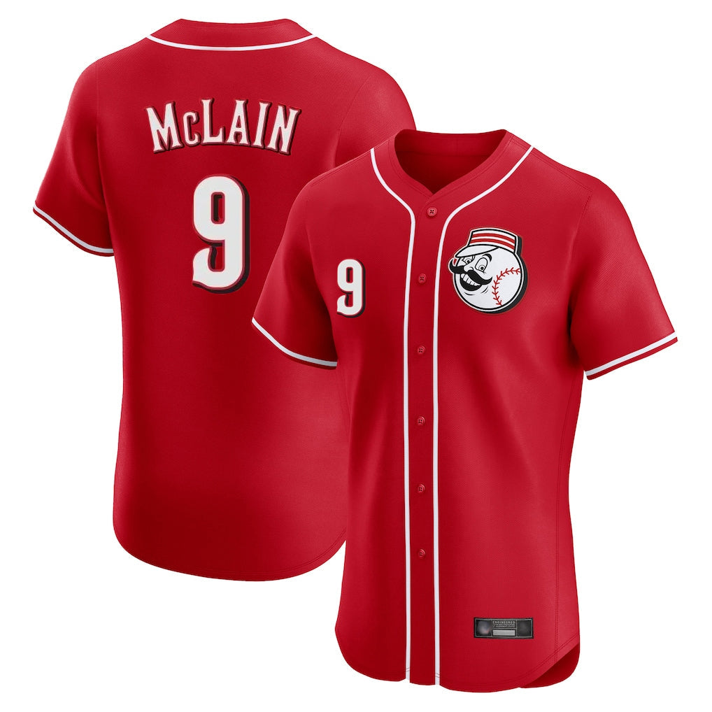 BIPIHUC C.Reds #9 Matt McLain Player Red Limited Elite Home Game Stitched Jerseys