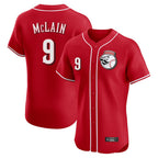 BIPIHUC C.Reds #9 Matt McLain Player Red Limited Elite Home Game Stitched Jerseys