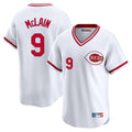 BIPIHUC C.Reds #9 Matt McLain Player White Cooperstown Collection Limited T-shirt Home Stitched Jerseys