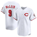 BIPIHUC C.Reds #9 Matt McLain Player White Limited Home Stitched Jerseys