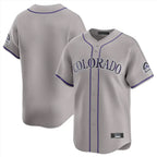 BIPIHUC C.Rockies Gray Limited Home Blank Player Stitched Jerseys