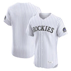 BIPIHUC C.Rockies White Limited Elite Home Blank Player Stitched Jerseys