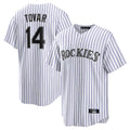 BIPIHUC C.Rockies #14 Ezequiel Tovar Player White Game Home Stitched Jerseys