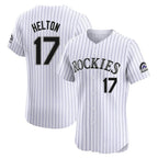 BIPIHUC C.Rockies #17 Todd Helton Player White Limited Elite Home Stitched Jerseys
