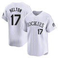 BIPIHUC C.Rockies #17 Todd Helton Player White Limited Home Stitched Jerseys