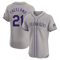 BIPIHUC C.Rockies #21 Kyle Freeland Player Gray Limited Elite Home Stitched Jerseys