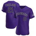 BIPIHUC C.Rockies #21 Kyle Freeland Player Purple Limited Elite Home Stitched Jerseys