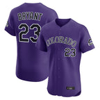 BIPIHUC C.Rockies #23 Kris Bryant Player Purple Limited Elite Home Stitched Jerseys