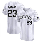 BIPIHUC C.Rockies #23 Kris Bryant Player White Limited Elite Home Stitched Jerseys