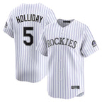 BIPIHUC C.Rockies #5 Matt Holliday Player White Limited Home Stitched Jerseys
