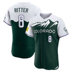 BIPIHUC C.Rockies #8 Ryan Ritter Player Green City Connect Limited Elite Home Stitched Jerseys