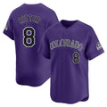 BIPIHUC C.Rockies #8 Ryan Ritter Player Purple Limited Home Stitched Jerseys