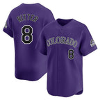 BIPIHUC C.Rockies #8 Ryan Ritter Player Purple Limited Home Stitched Jerseys