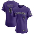BIPIHUC C.Rockies #9 Brenton Doyle Player Purple Limited Elite Home Stitched Jerseys