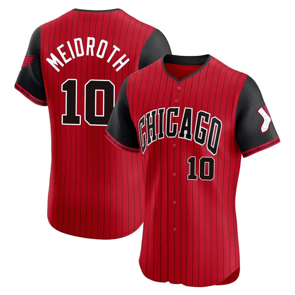 BIPIHUC C.White Sox #10 Chase Meidroth Player Red City Connect Limited Elite Home Stitched Jerseys