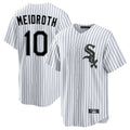 BIPIHUC C.White Sox #10 Chase Meidroth Player White Stripe Home Game Stitched Jerseys