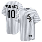 BIPIHUC C.White Sox #10 Chase Meidroth Player White Stripe Home Game Stitched Jerseys