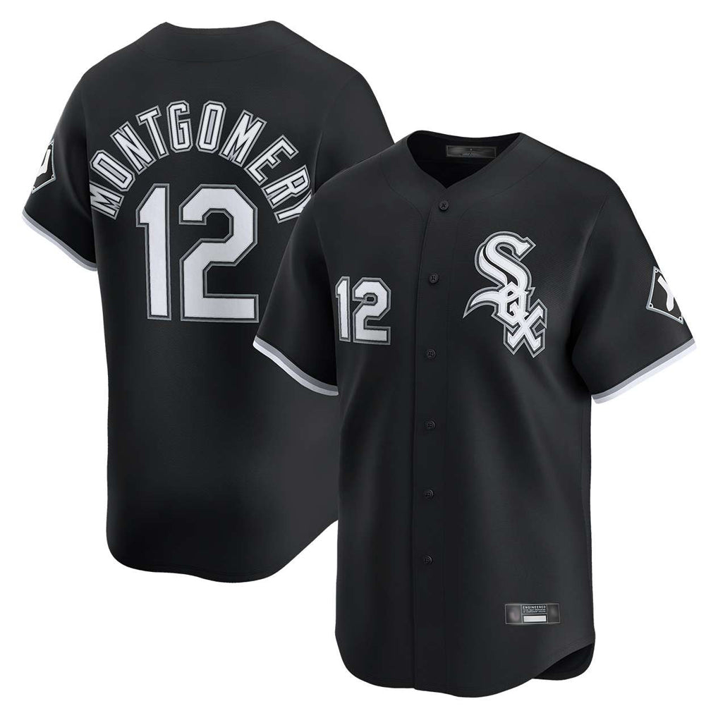 BIPIHUC C.White Sox #12 Colson Montgomery Player Black Limited Home Stitched Jerseys