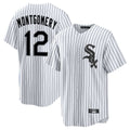 BIPIHUC C.White Sox #12 Colson Montgomery Player White Stripe Home Game Stitched Jerseys