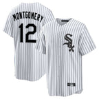BIPIHUC C.White Sox #12 Colson Montgomery Player White Stripe Home Game Stitched Jerseys