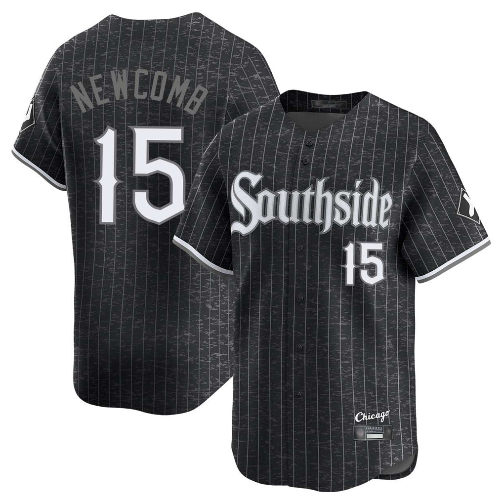 BIPIHUC C.White Sox #15 Sean Newcomb Player Black City Connect Limited Home Stitched Jerseys