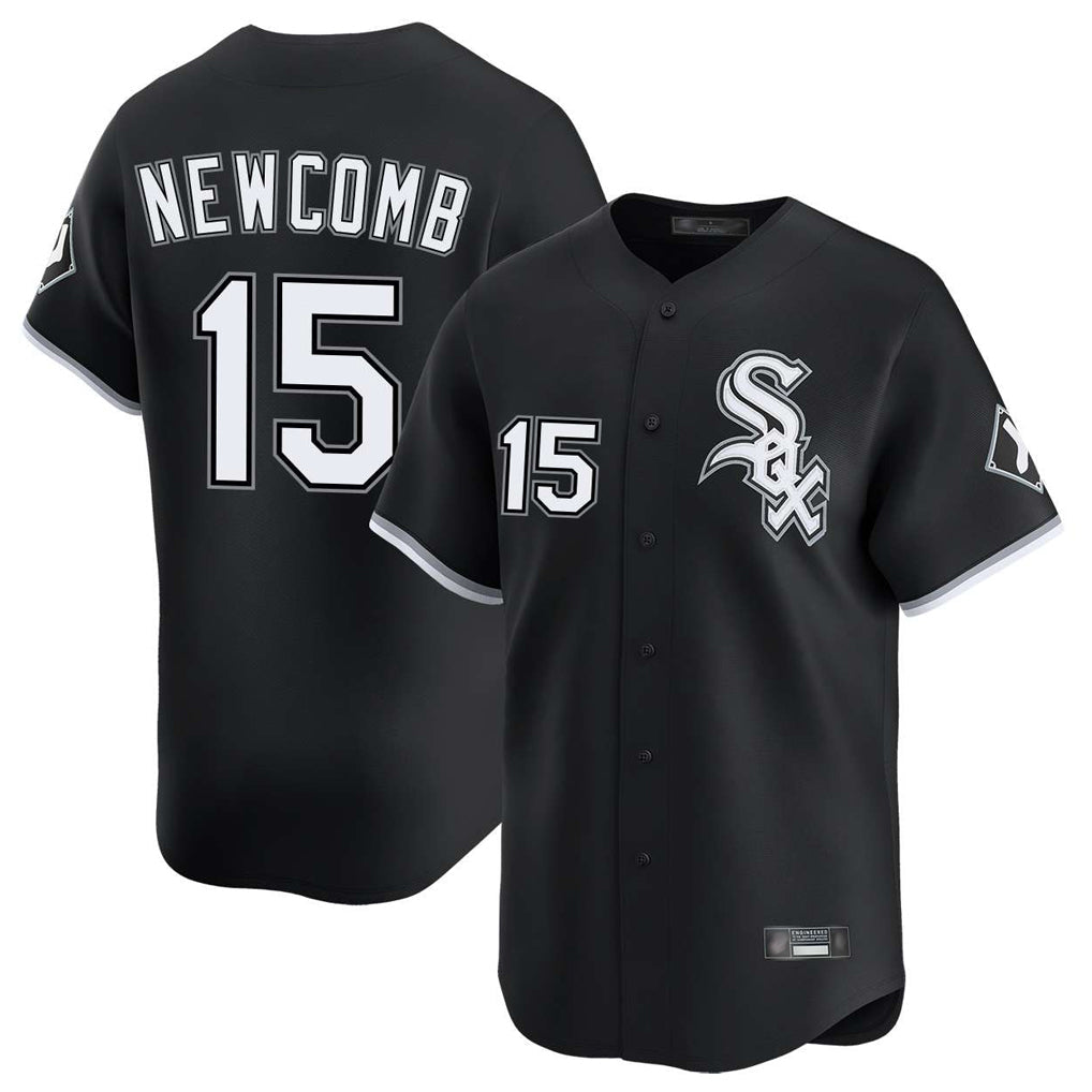 BIPIHUC C.White Sox #15 Sean Newcomb Player Black Limited Home Stitched Jerseys