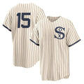 BIPIHUC C.White Sox #15 Sean Newcomb Player Cream Field of Dreams Home Game Stitched Jerseys
