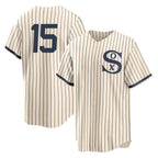 BIPIHUC C.White Sox #15 Sean Newcomb Player Cream Field of Dreams Home Game Stitched Jerseys