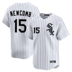 BIPIHUC C.White Sox #15 Sean Newcomb Player White Stripe Limited Home Stitched Jerseys