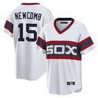 BIPIHUC C.White Sox #15 Sean Newcomb Player White T-shirt Home Game Stitched Jerseys