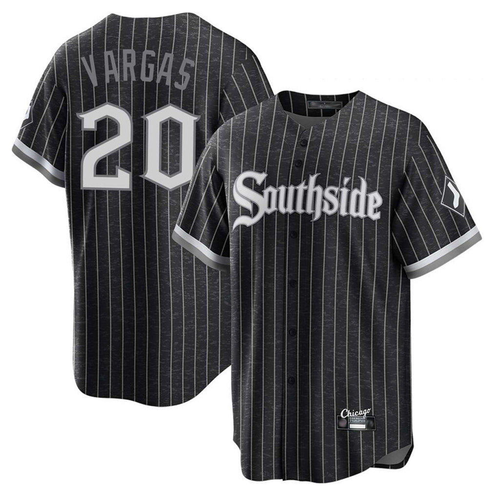 BIPIHUC C.White Sox #20 Miguel Vargas Player Black City Connect Home Game Stitched Jerseys