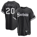 BIPIHUC C.White Sox #20 Miguel Vargas Player Black City Connect Home Game Stitched Jerseys