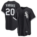 BIPIHUC C.White Sox #20 Miguel Vargas Player Black Home Game Stitched Jerseys