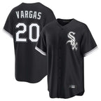BIPIHUC C.White Sox #20 Miguel Vargas Player Black Home Game Stitched Jerseys