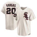 BIPIHUC C.White Sox #20 Miguel Vargas Player Cream Cooperstown Collection Limited Home Stitched Jerseys