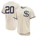 BIPIHUC C.White Sox #20 Miguel Vargas Player Cream Field of Dreams Limited Elite Home Stitched Jerseys