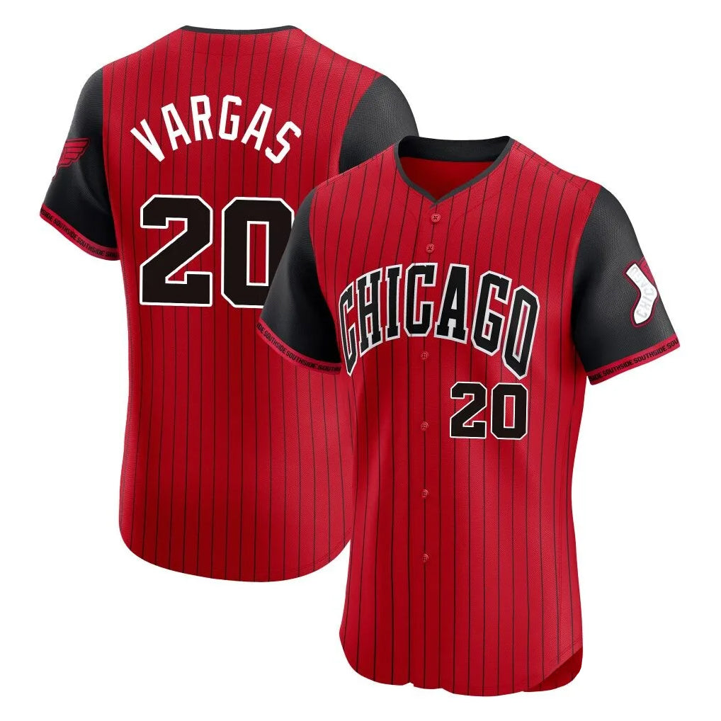 BIPIHUC C.White Sox #20 Miguel Vargas Player Red City Connect Limited Elite Home Stitched Jerseys