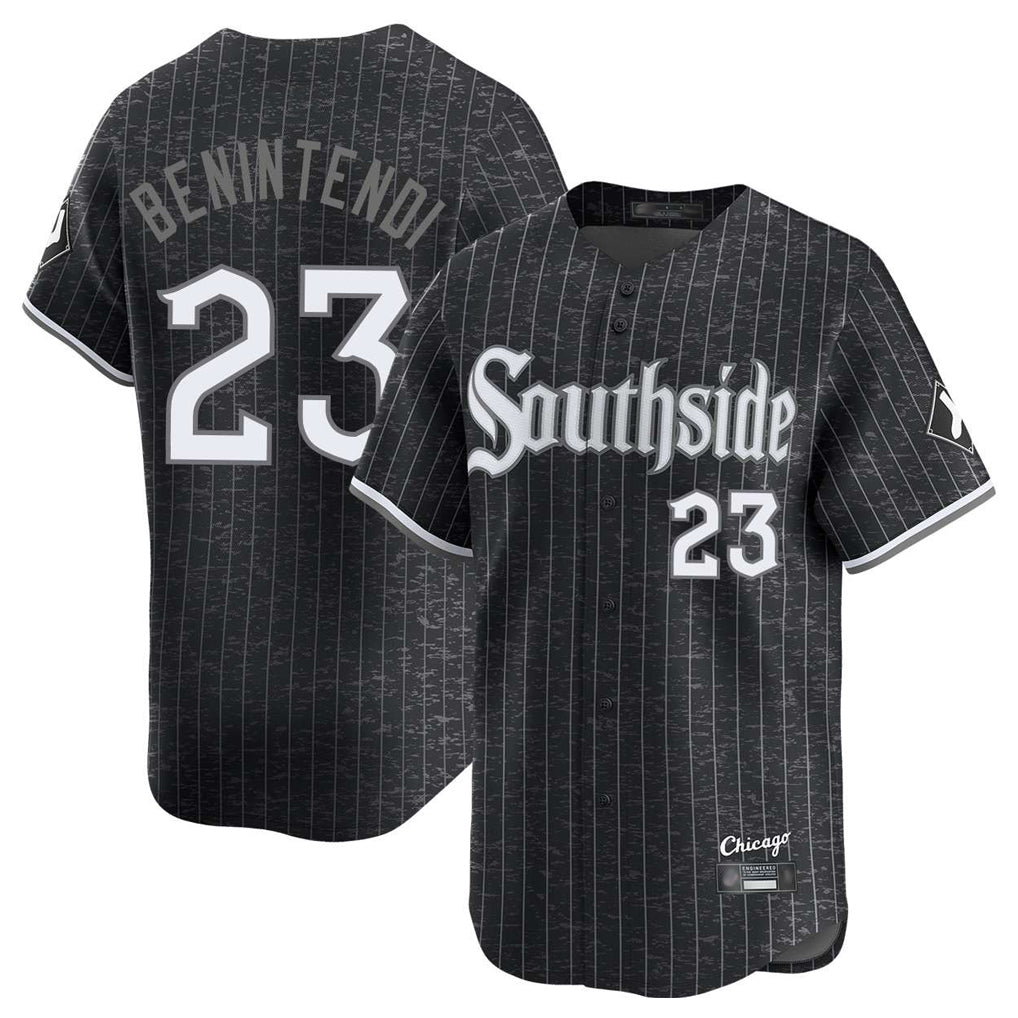 BIPIHUC C.White Sox #23 Andrew Benintendi Player Black City Connect Limited Home Stitched Jerseys