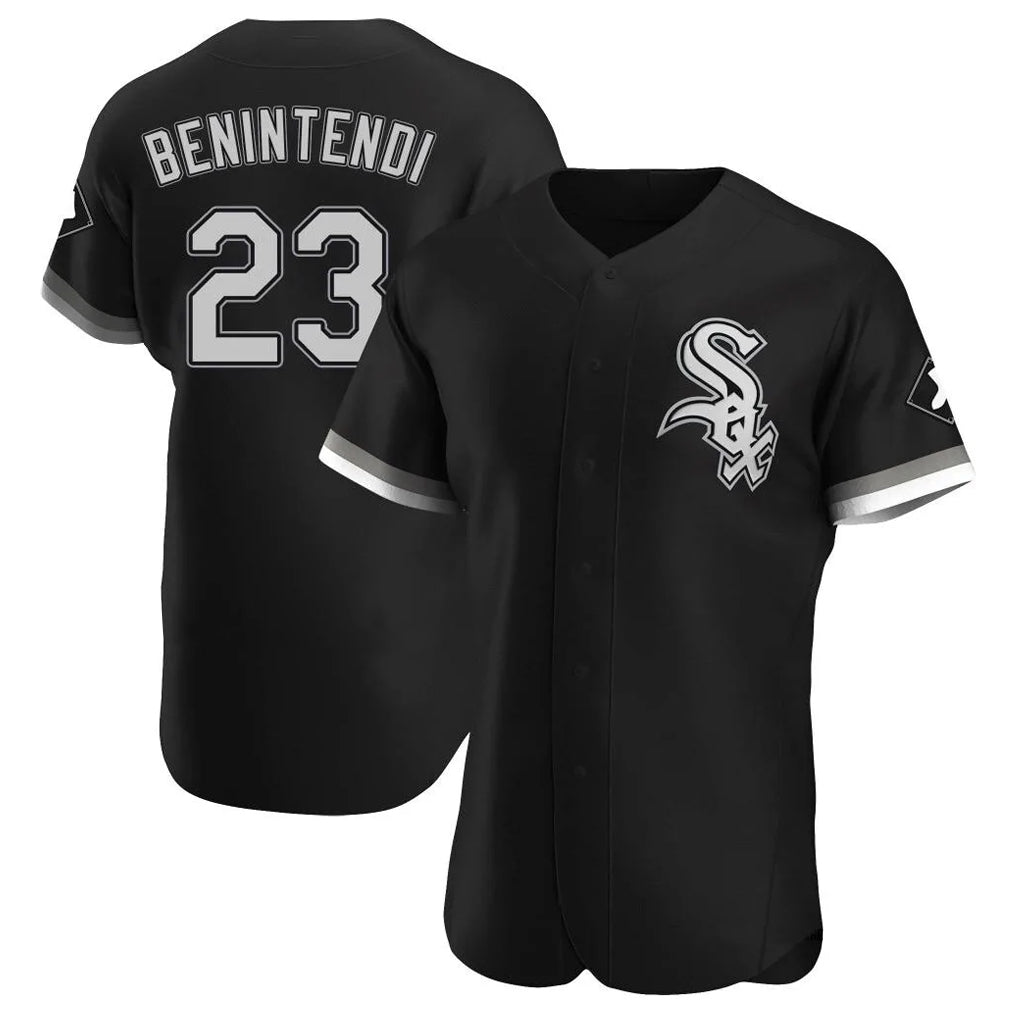 BIPIHUC C.White Sox #23 Andrew Benintendi Player Black Limited Elite Home Stitched Jerseys