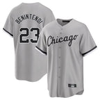 BIPIHUC C.White Sox #23 Andrew Benintendi Player Gray Home Game Stitched Jerseys