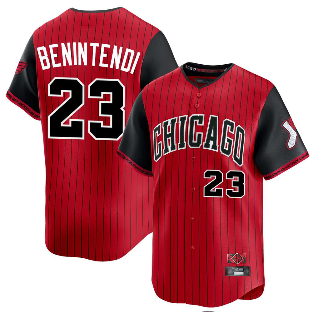 BIPIHUC C.White Sox #23 Andrew Benintendi Player Red City Connect Limited Home Stitched Jerseys