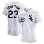 BIPIHUC C.White Sox #23 Andrew Benintendi Player White Stripe Limited Elite Home Stitched Jerseys